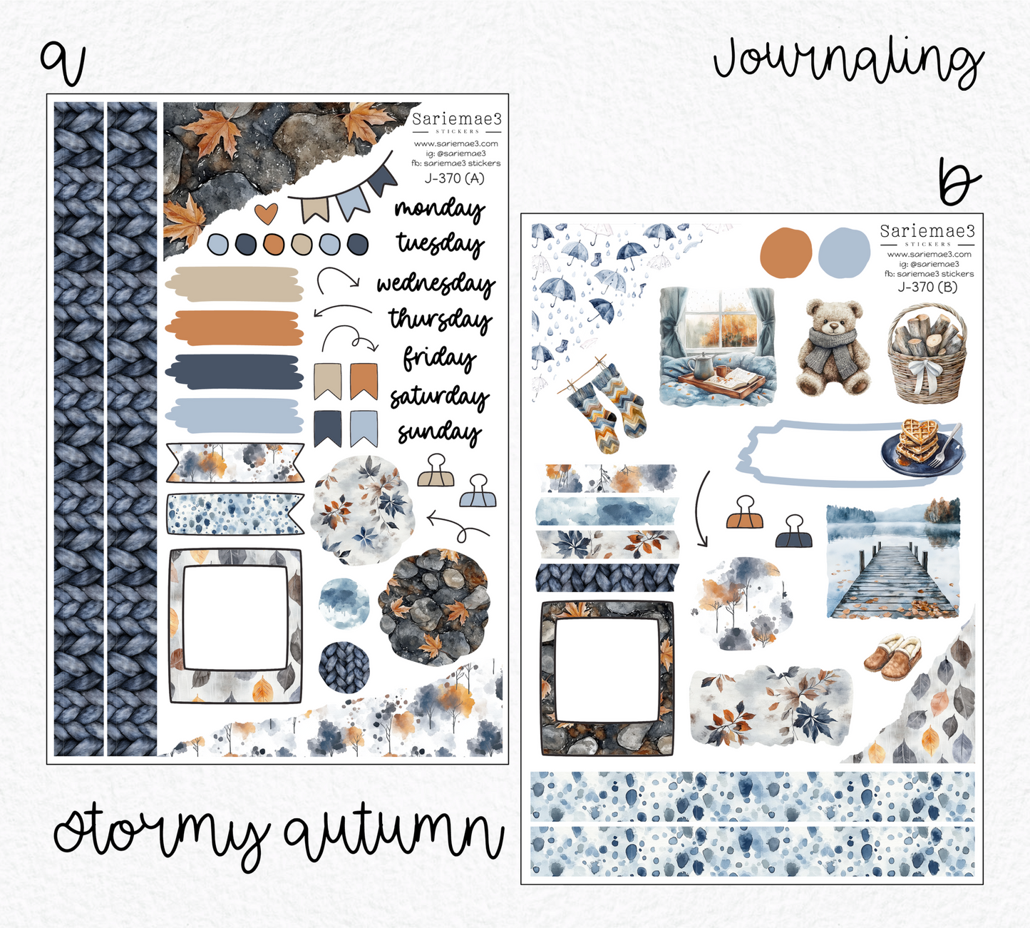 Journaling Kit, Stormy Autumn, J-370