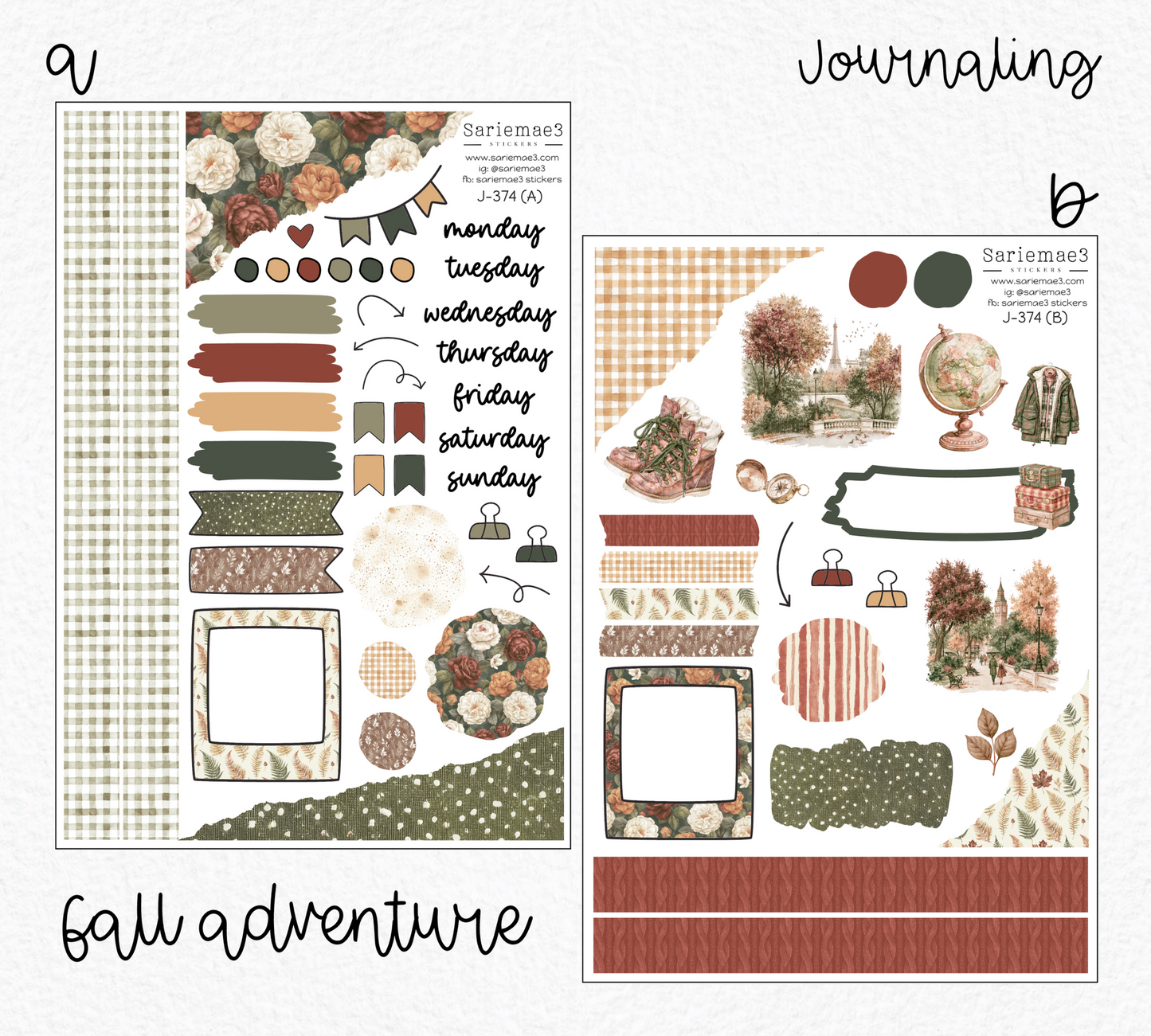 Journaling Kit, Fall Adventure, J-374