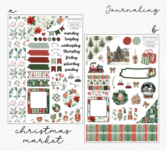 Journaling Kit, Christmas Market, J-379