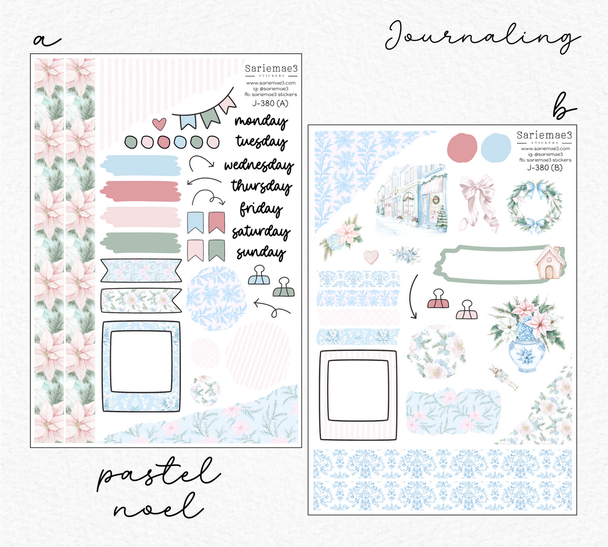 Journaling Kit, Pastel Noel, J-380