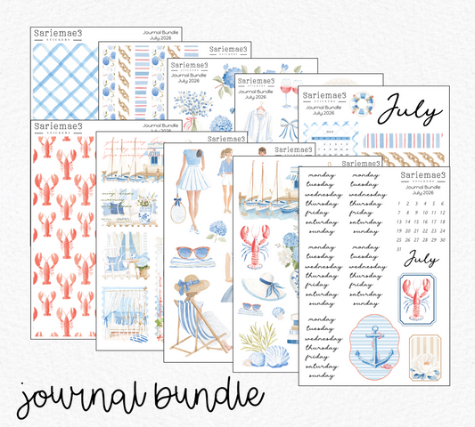 July Journal Bundle (20% off) LIMITED TIME! Available 6/1-6/30
