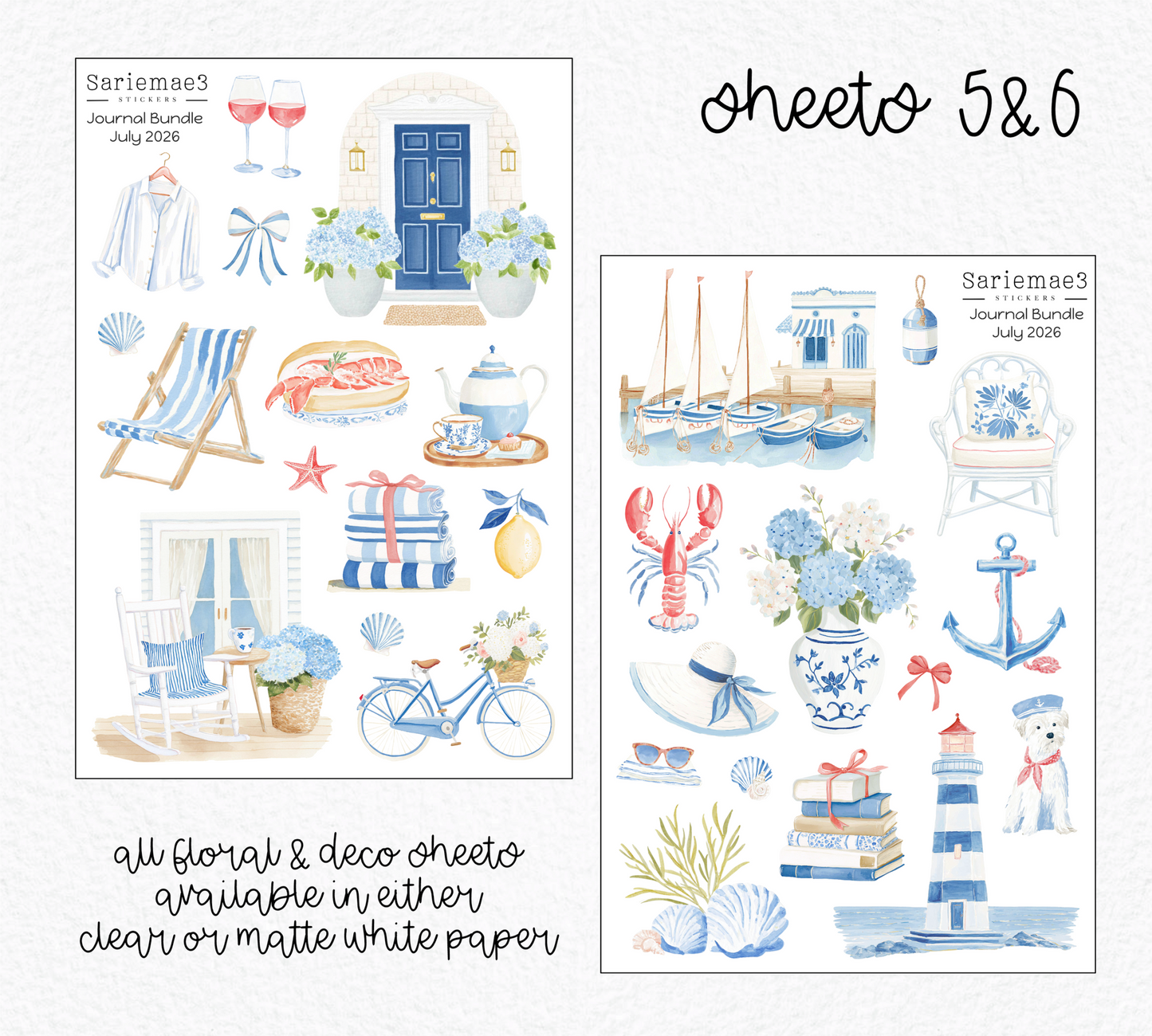 July Journal Bundle (20% off) LIMITED TIME! Available 6/1-6/30