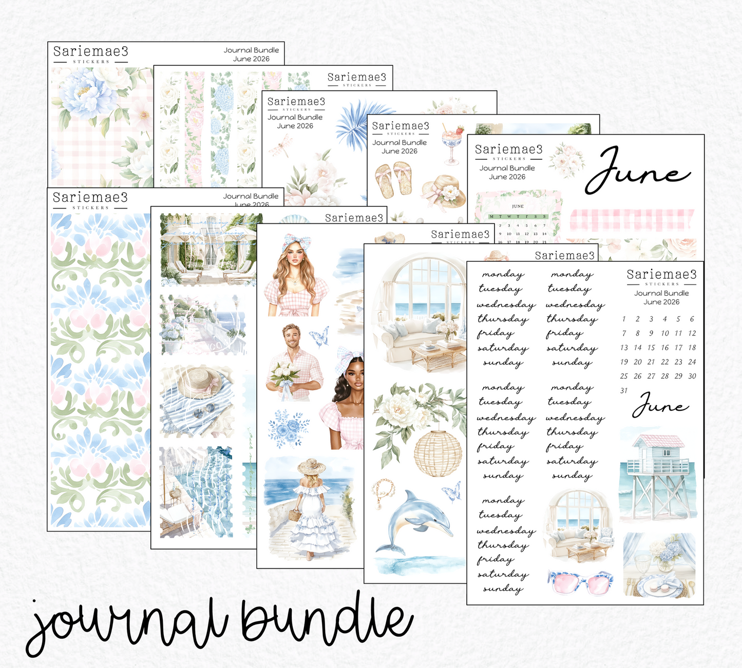June Journal Bundle (20% off) LIMITED TIME! Available 6/1-6/30