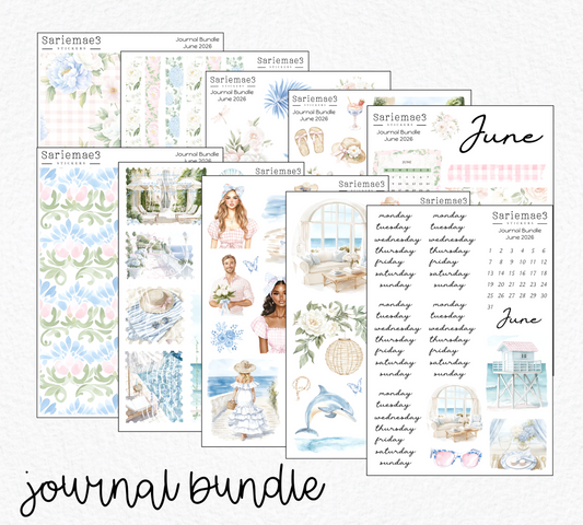 June Journal Bundle (20% off) LIMITED TIME! Available 6/1-6/30