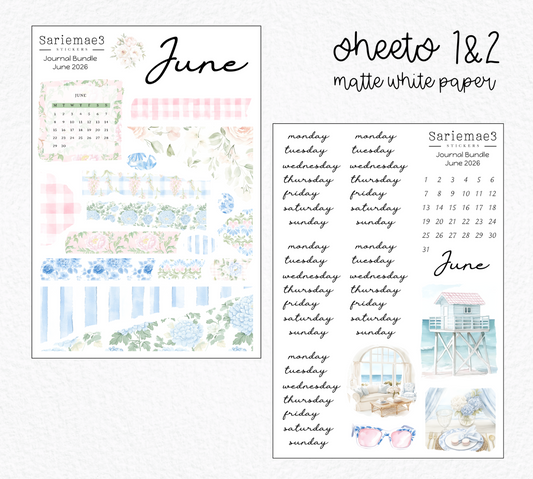 June Journal Bundle (20% off) LIMITED TIME! Available 6/1-6/30