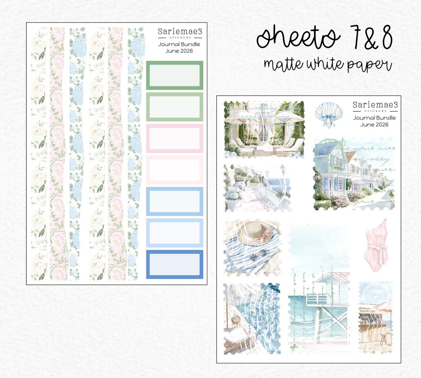 June Journal Bundle (20% off) LIMITED TIME! Available 6/1-6/30