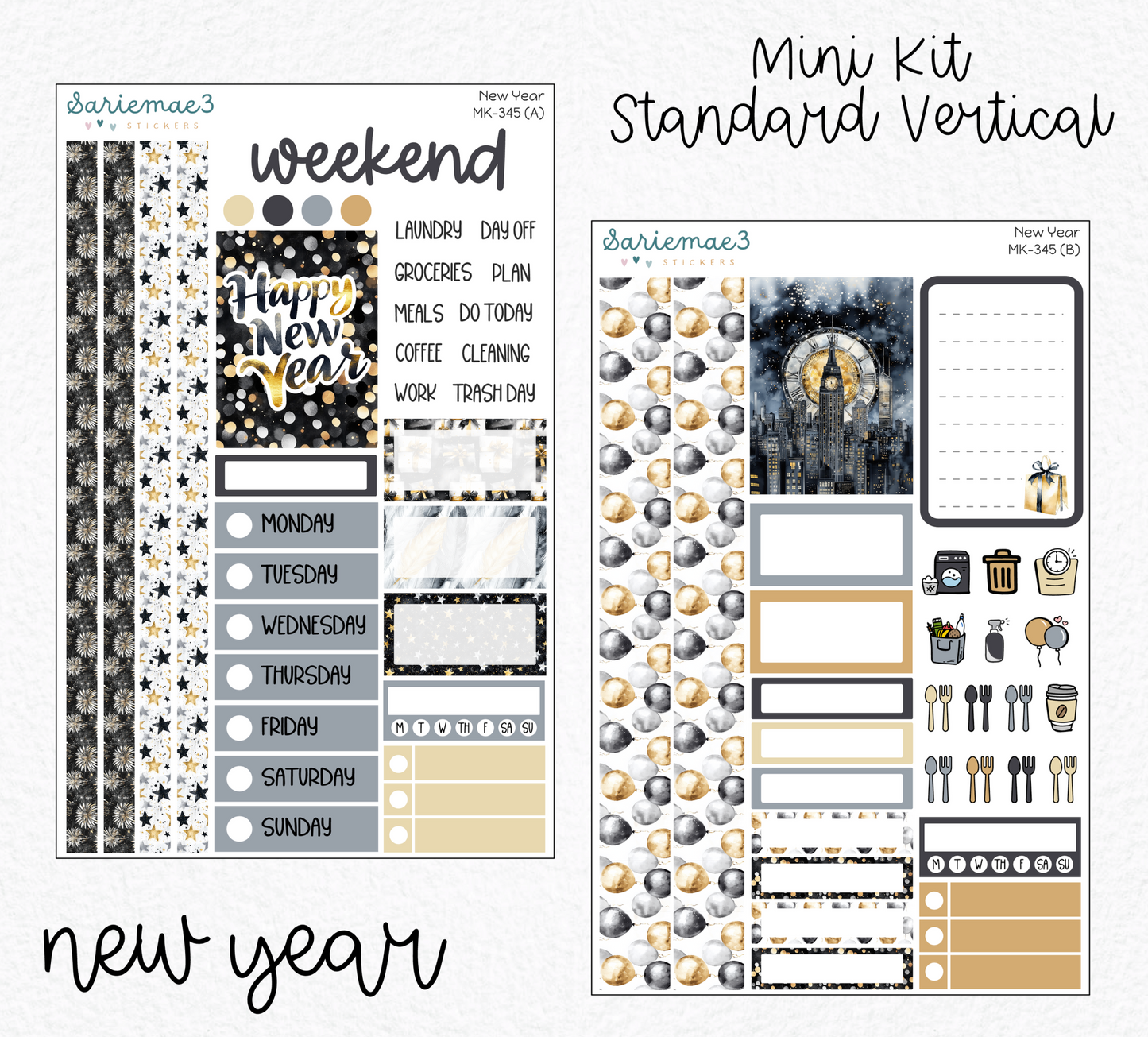 Mini Kit, New Year, MK-345