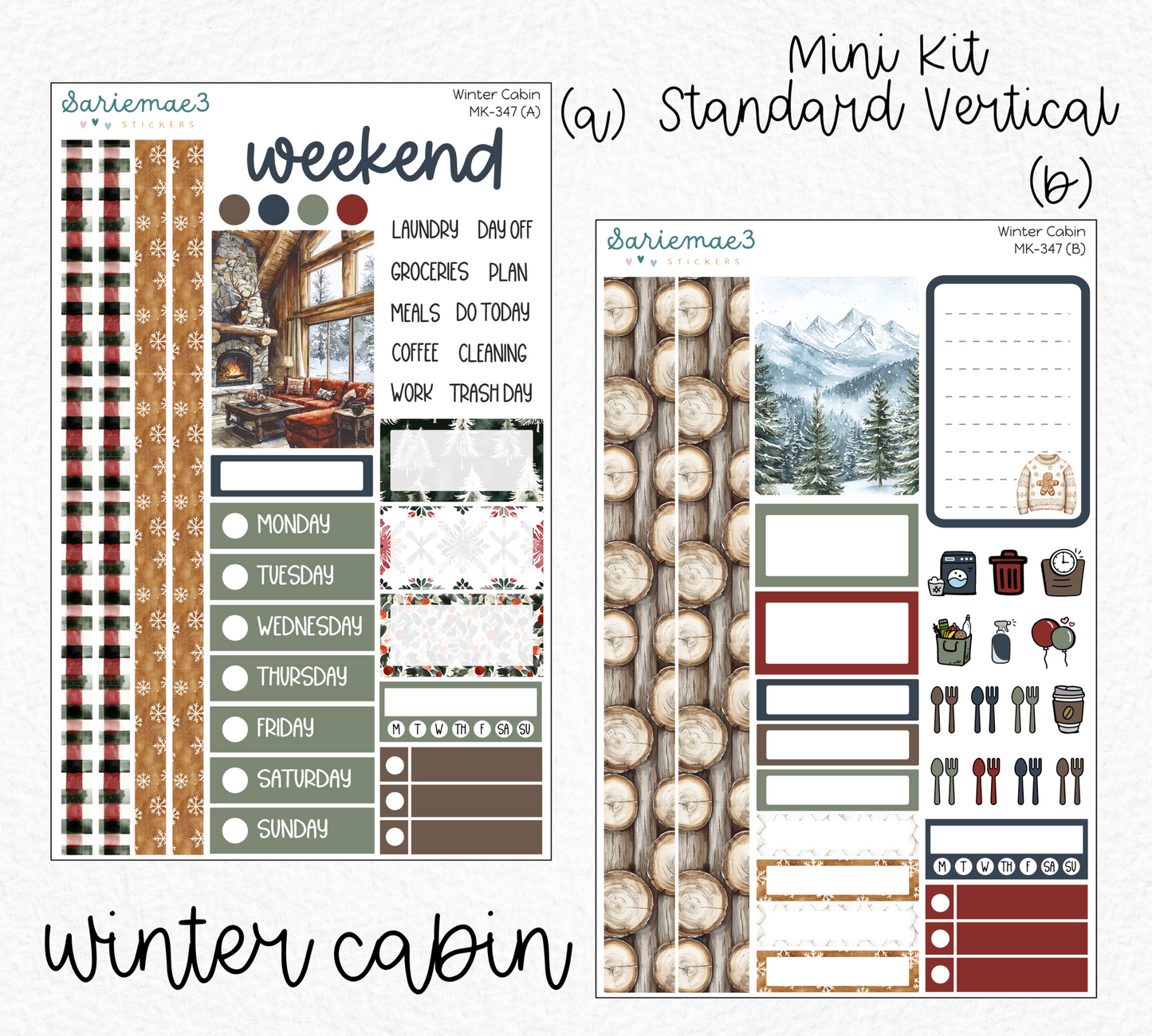 Mini Kit, Winter Cabin, MK-347