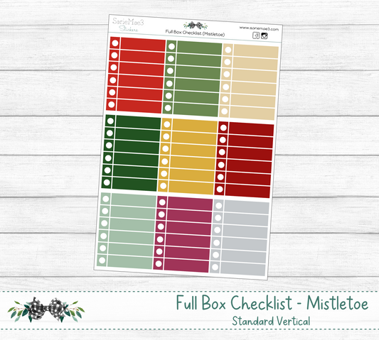 Full Box Checklists (Mistletoe)