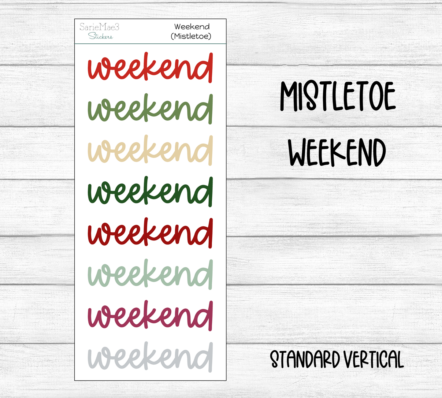 Weekend Script (Mistletoe)