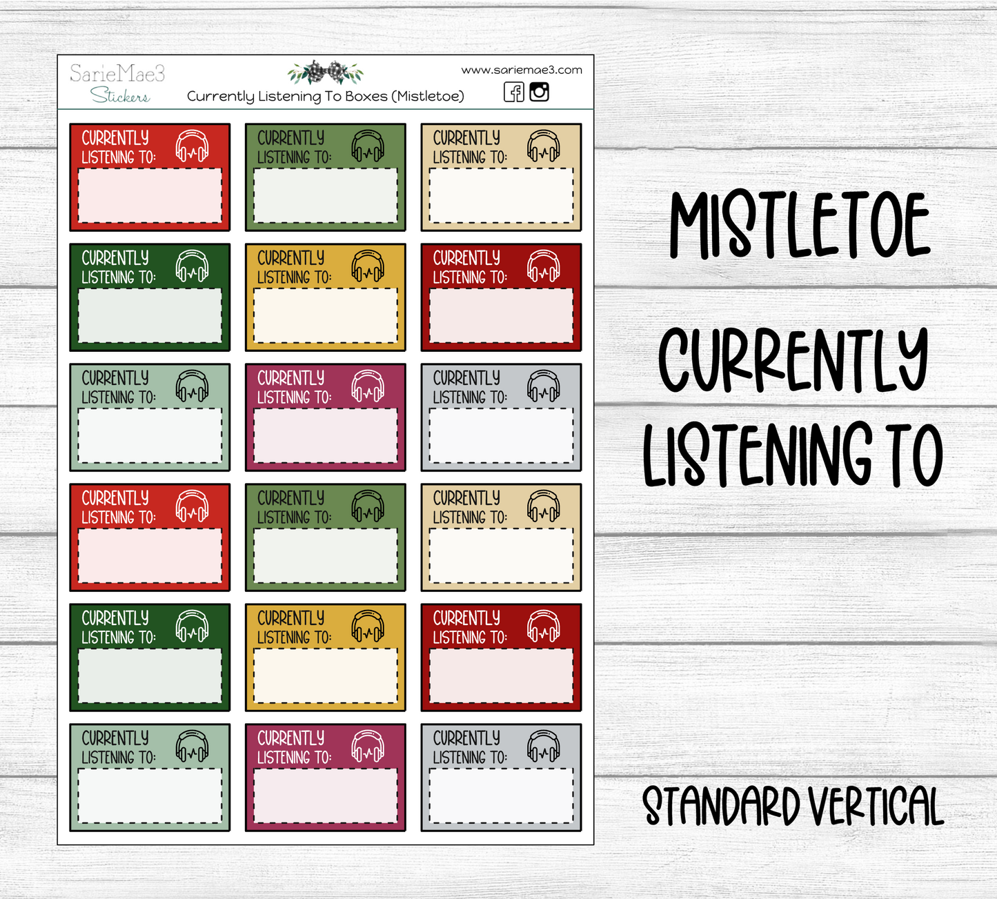 Currently Listening To Boxes (Mistletoe)