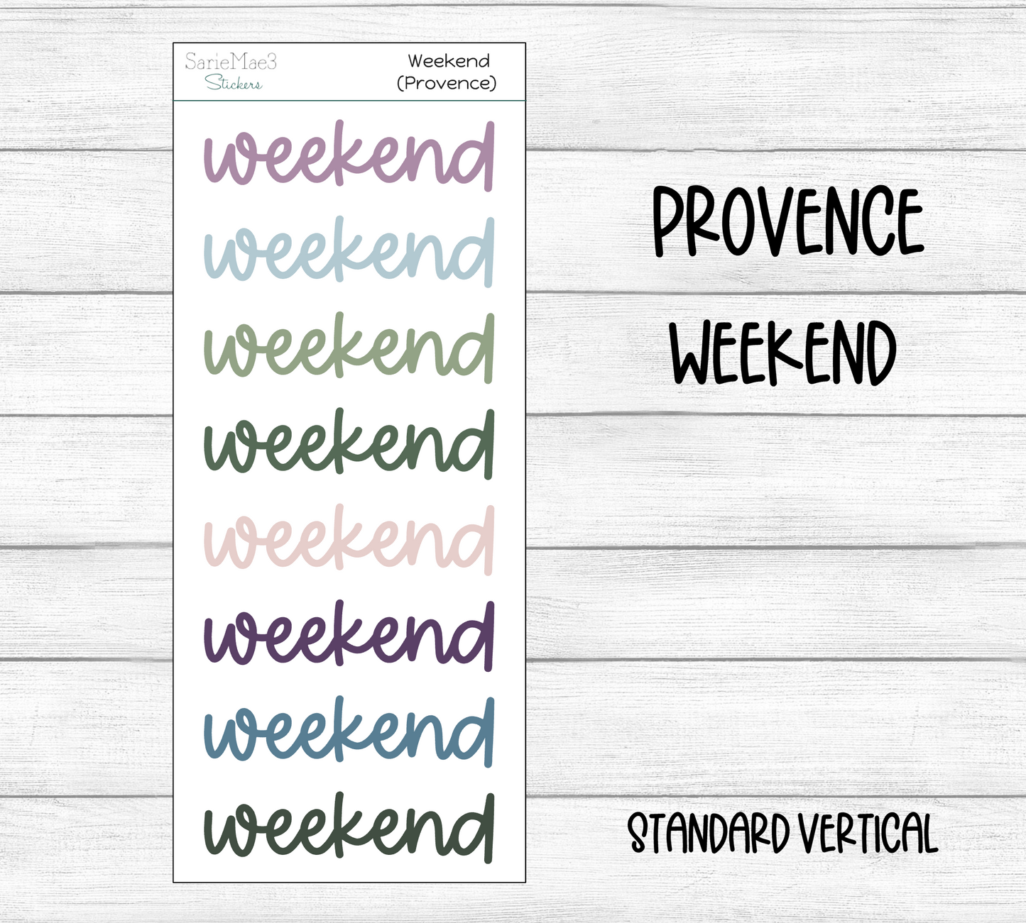 Weekend Script (Provence)