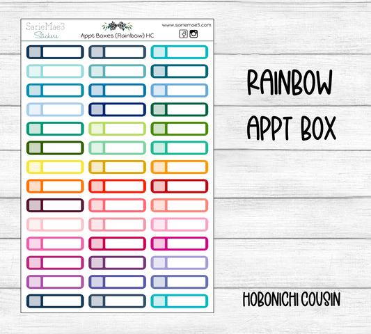 Appt Box (Rainbow) Hobo Cousin