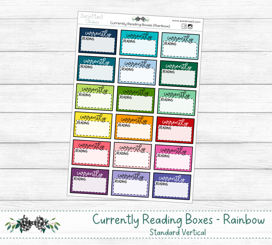 Currently Reading Boxes (Rainbow)