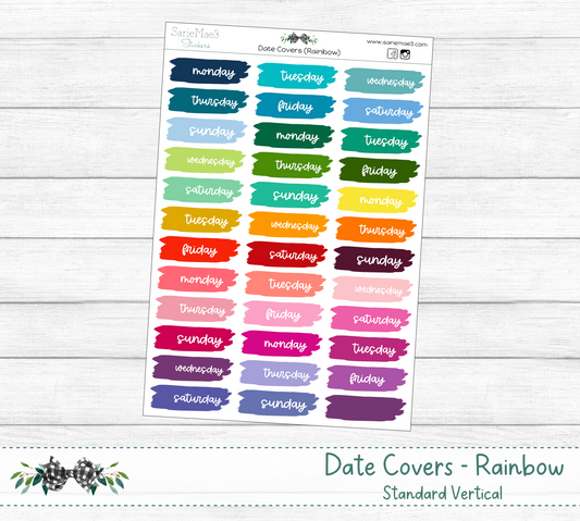 Date Covers (Rainbow)