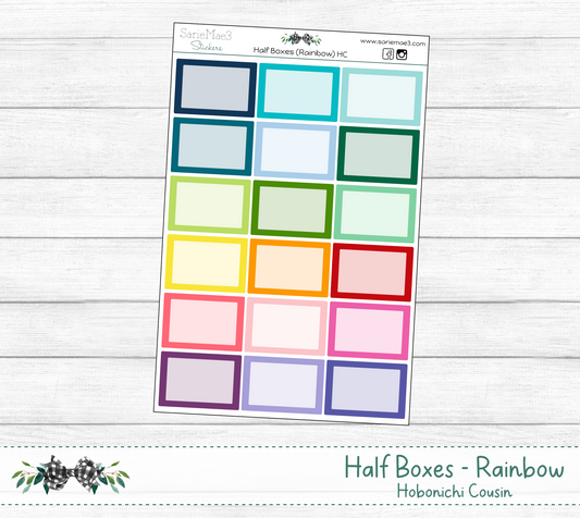 Half Boxes (Rainbow) Hobo Cousin