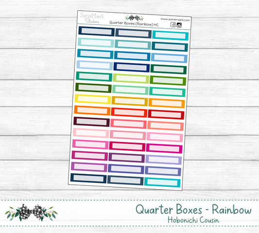 Quarter Boxes (Rainbow) Hobo Cousin