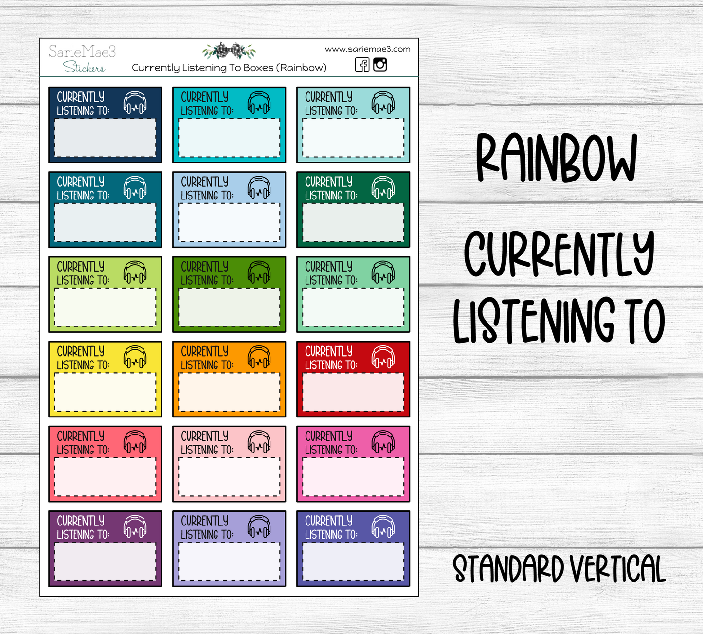 Currently Listening To Boxes (Rainbow)