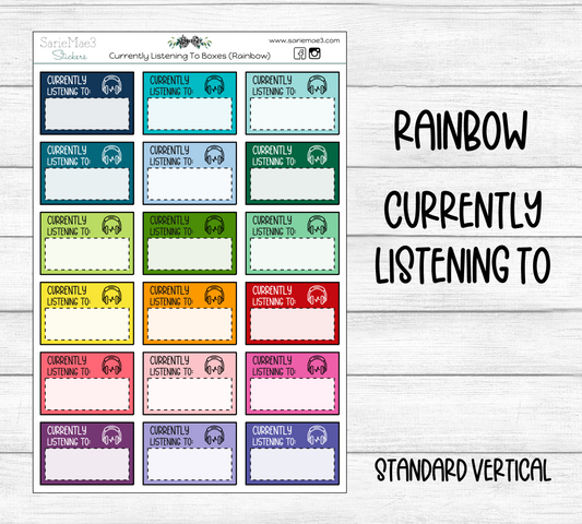 Currently Listening To Boxes (Rainbow)
