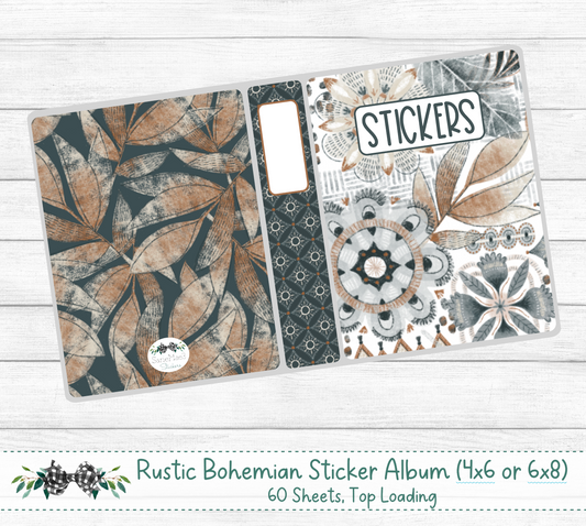 Rustic Bohemian Sticker Album