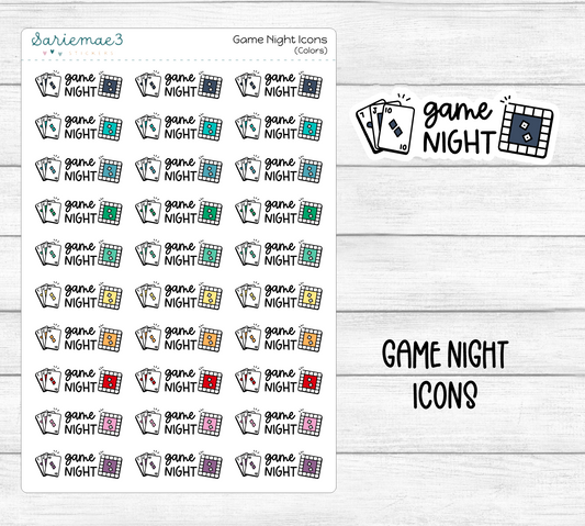 Game Night Icons