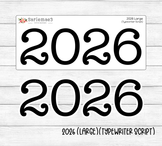 2026 (Large) (Typewriter)