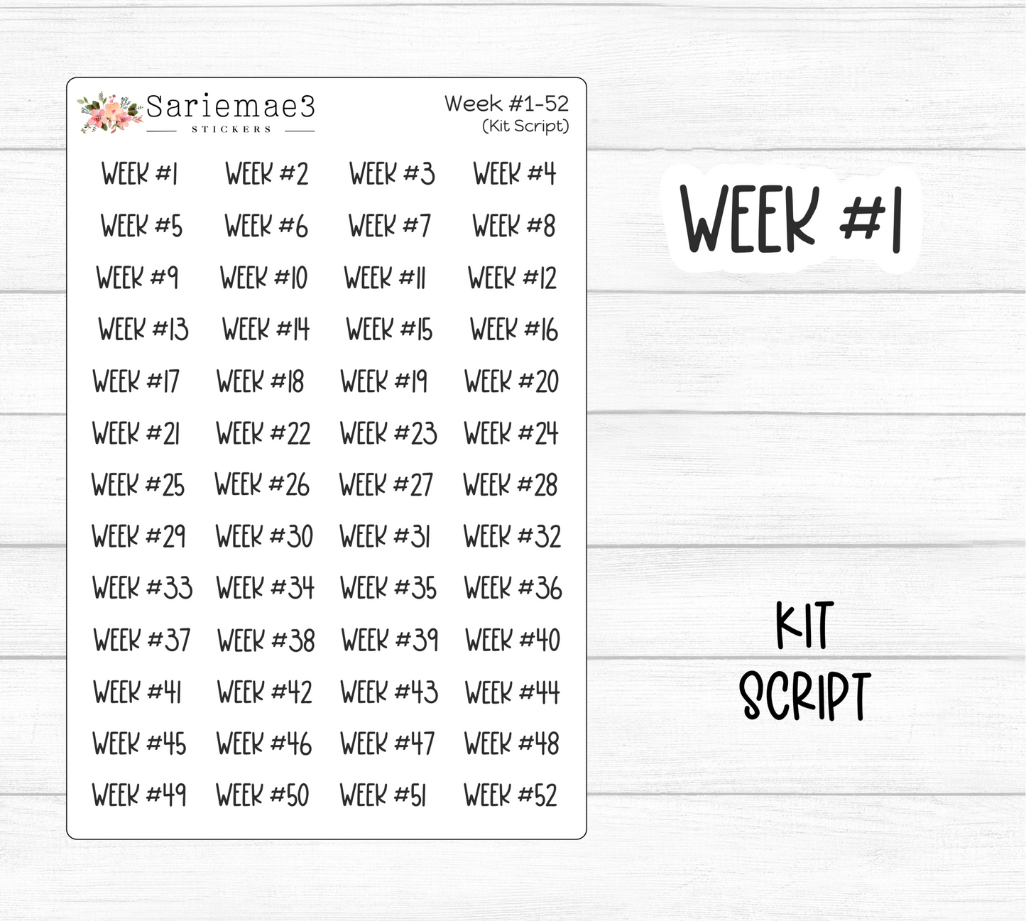 Weeks 1-52 (Kit)