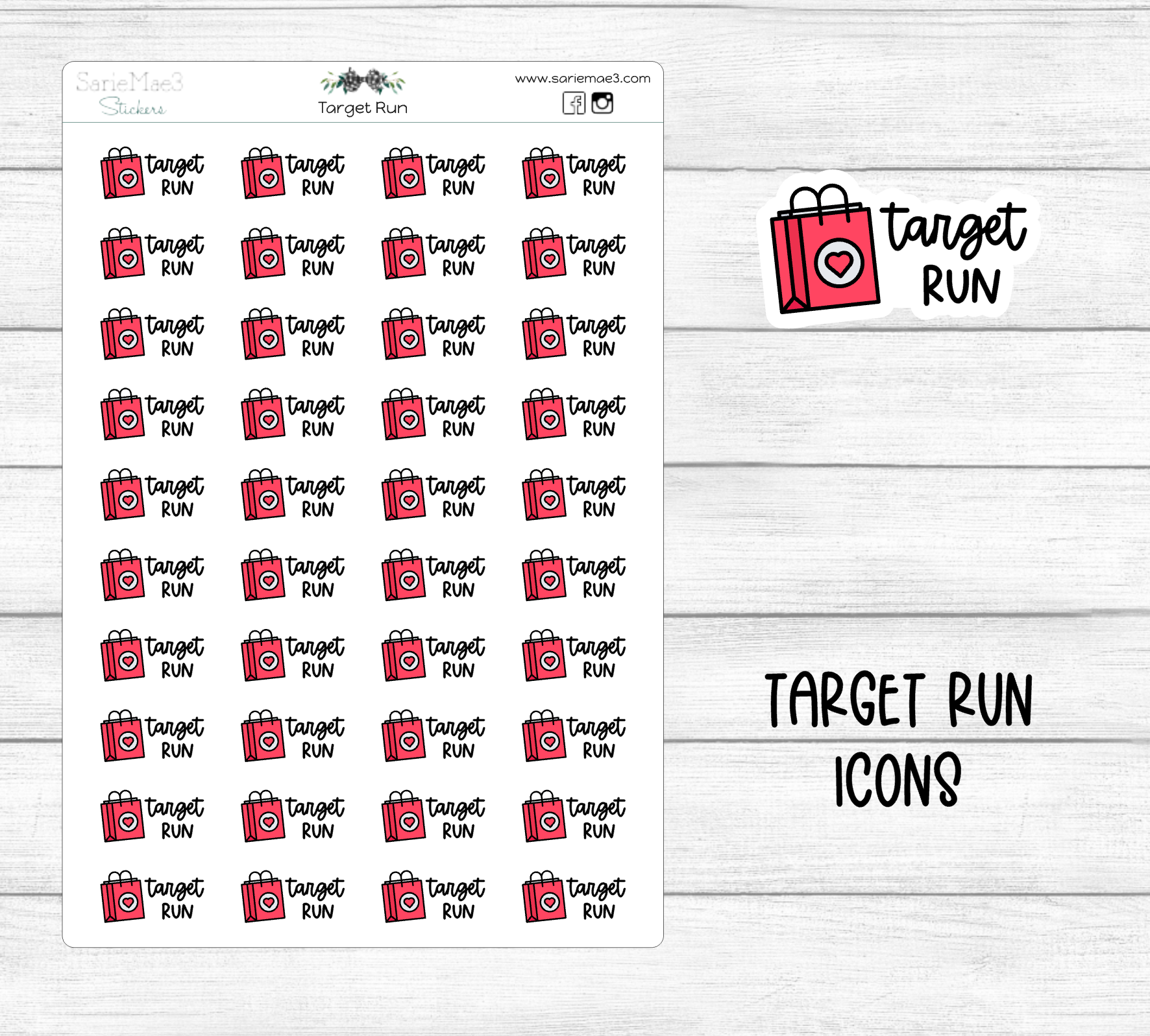 Target Run Icons – SarieMae3