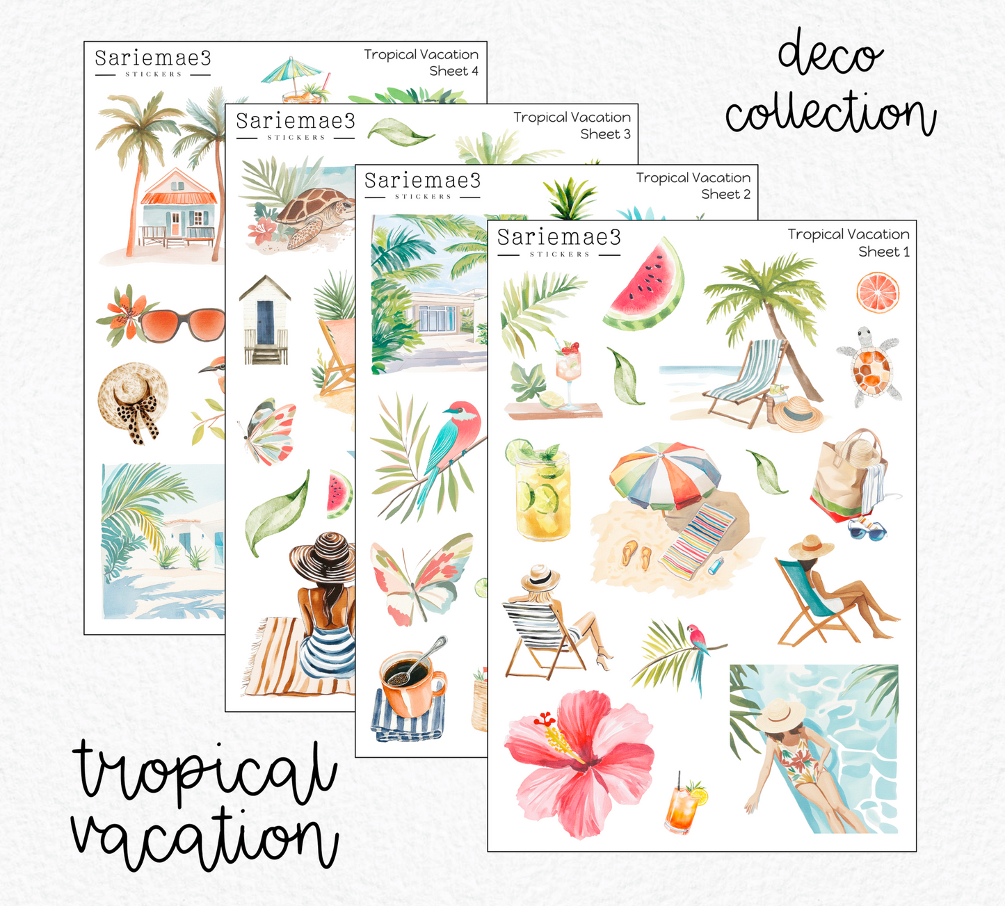Tropical Vacation Deco Collection