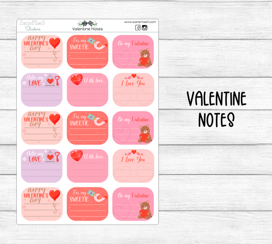 Valentine Notes