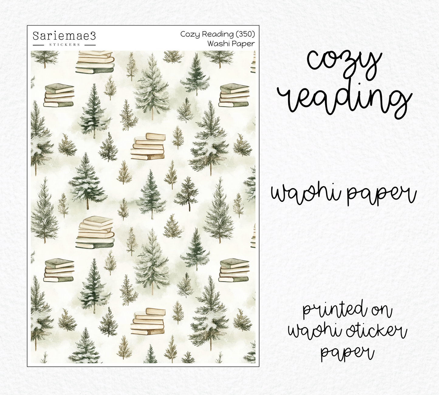 Cozy Reading Washi Paper (Kit 350)