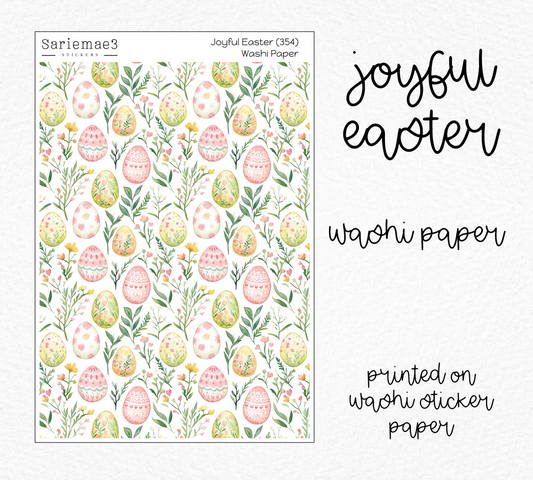 Joyful Easter Washi Paper (Kit 354)