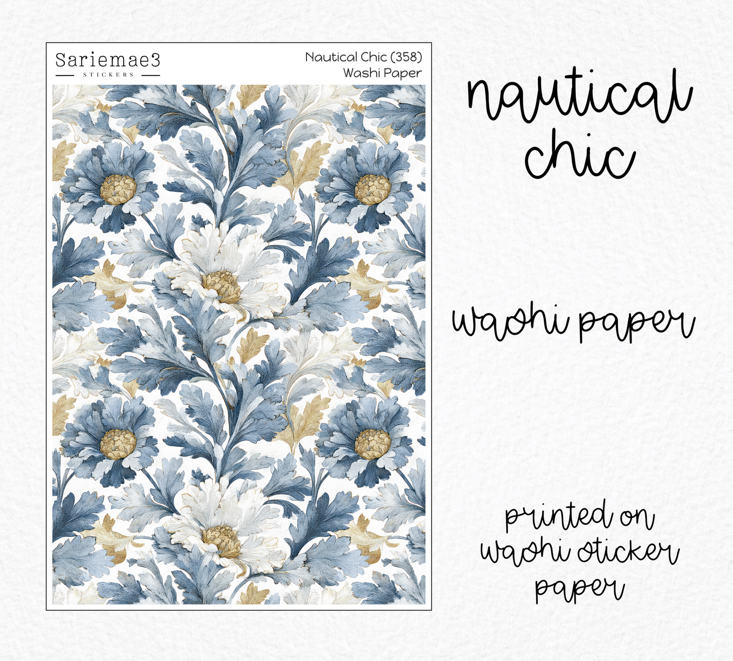 Nautical Chic Washi Paper (Kit 358)