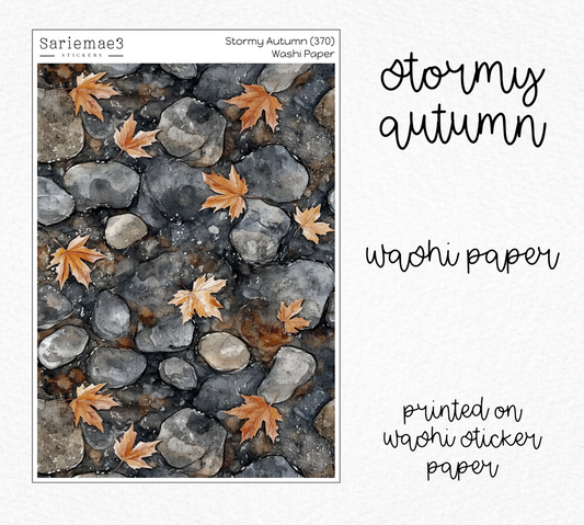Stormy Autumn Washi Paper (Kit 370)
