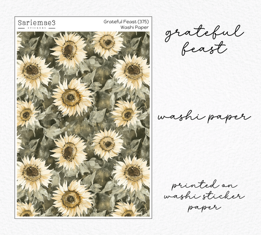 Grateful Feast Washi Paper (Kit 375)