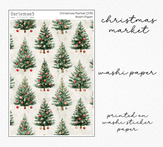 Christmas Market Washi Paper (Kit 379)