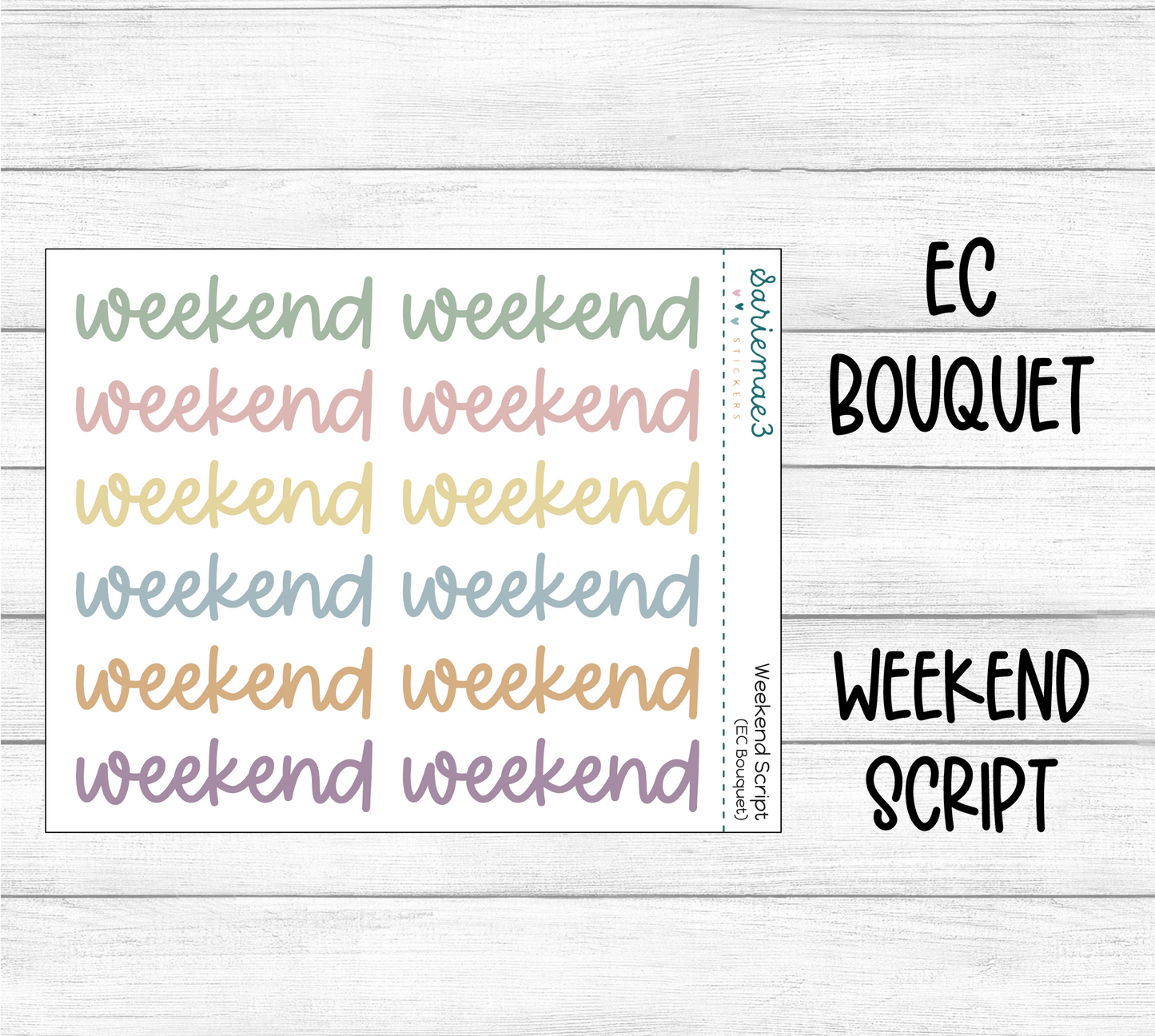 Weekend Script (EC Bouquet)