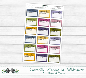 Currently Listening To Boxes (Wildflower) Hobonichi Cousin