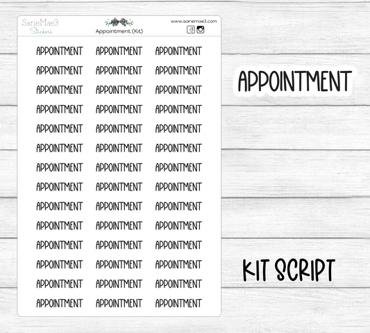 Appointment (Kit Font)