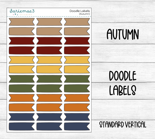Doodle Labels (Autumn)