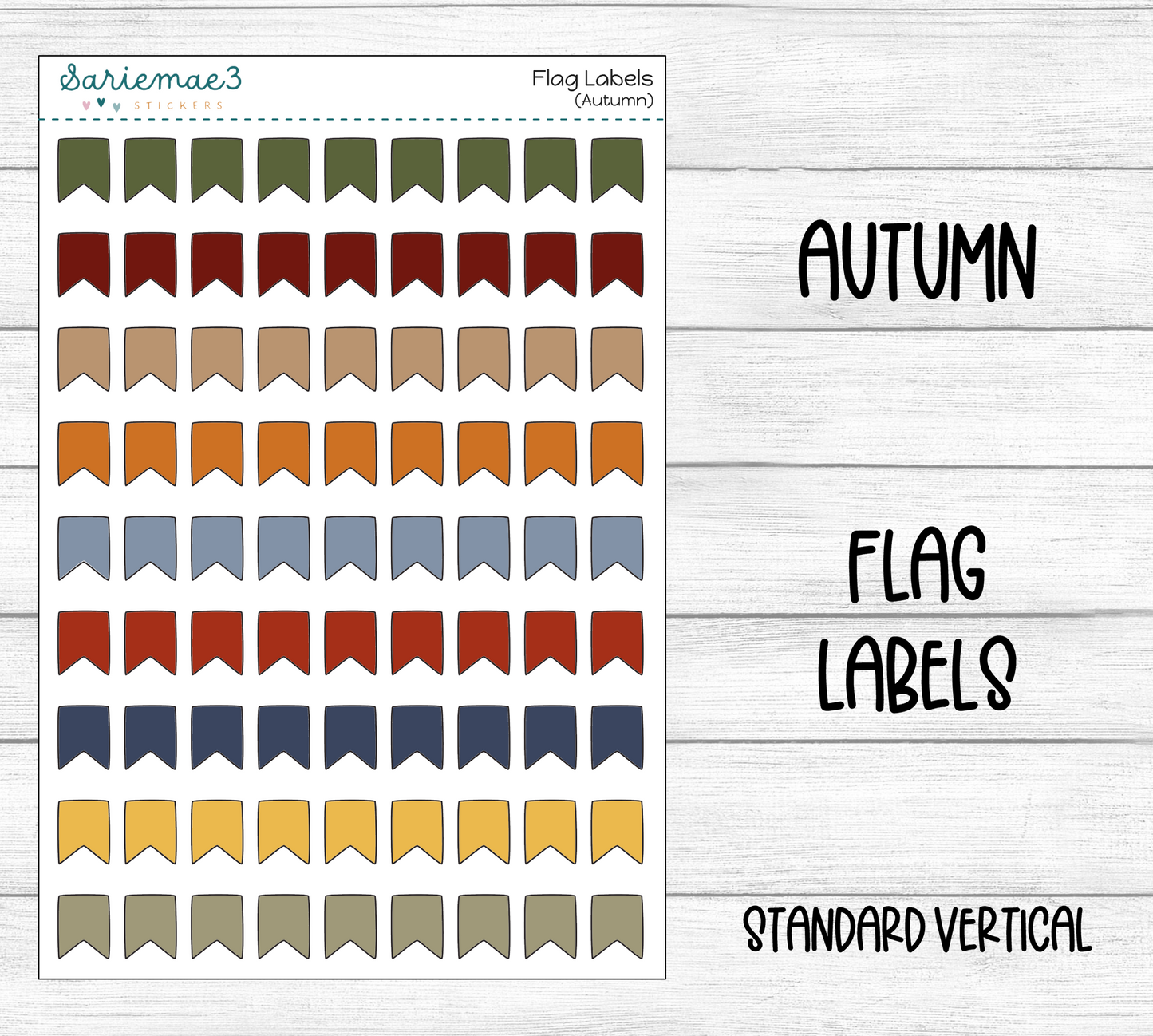 Flag Labels (Autumn)