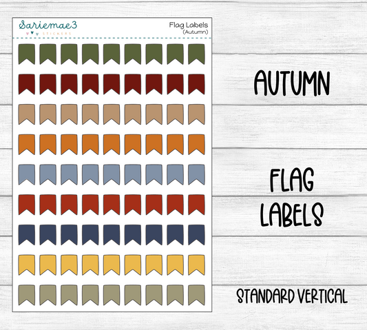Flag Labels (Autumn)