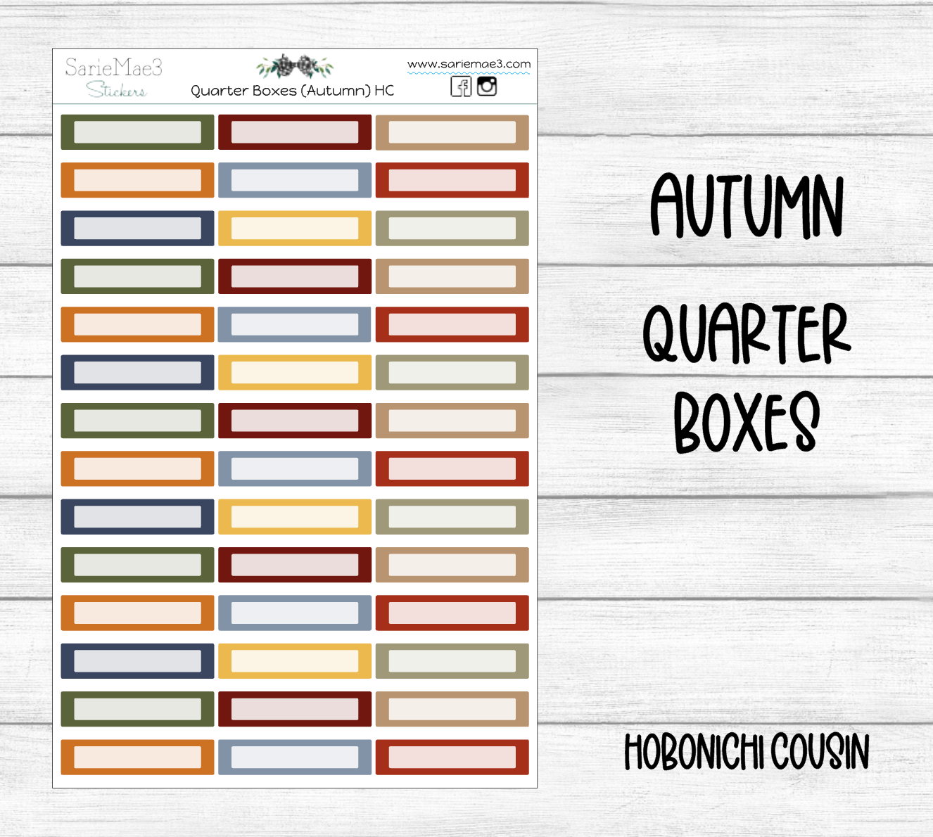 Quarter Boxes (Autumn) Hobo Cousin