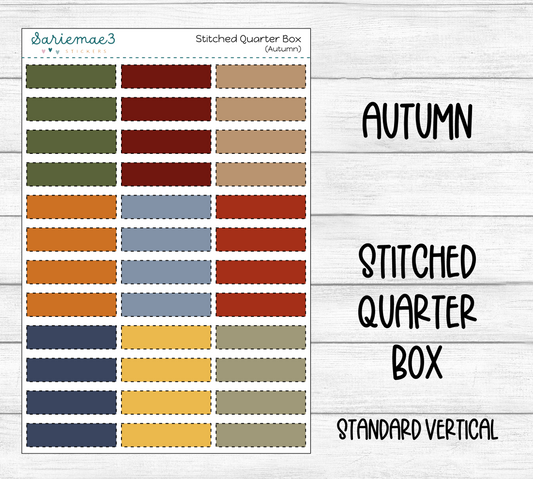 Stitched Quarter Box (Autumn)