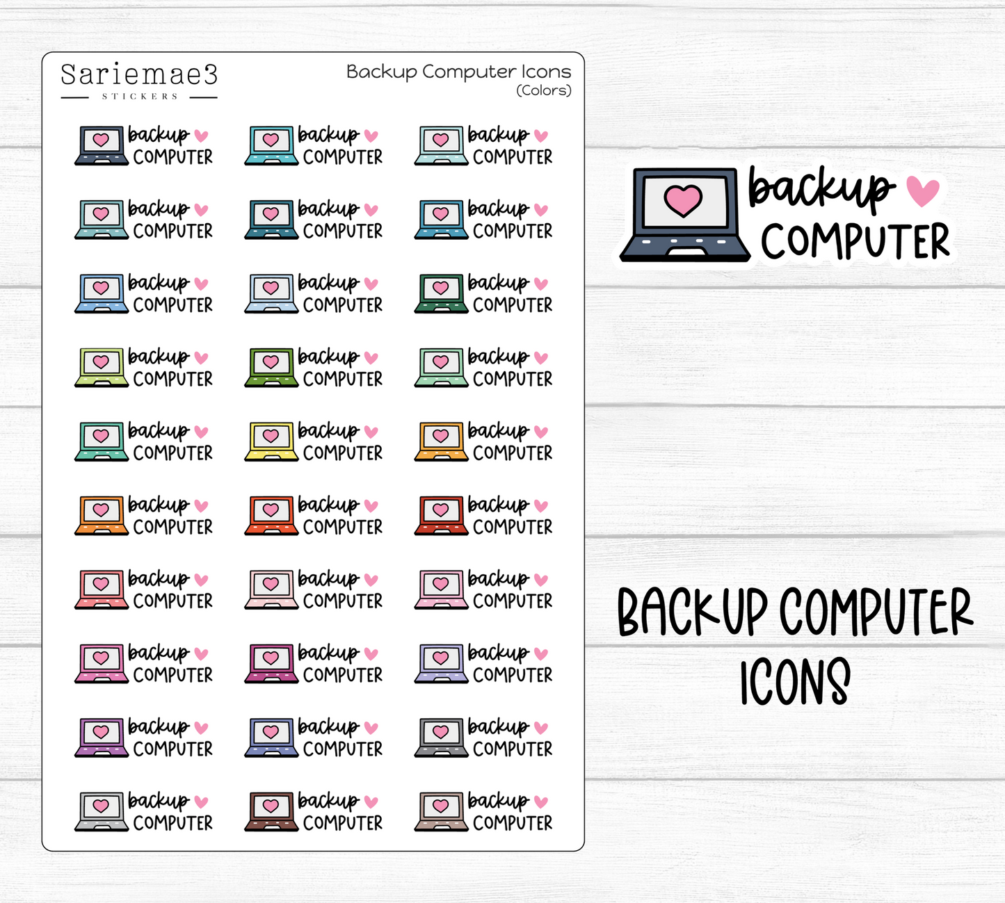 Backup Computer Icons