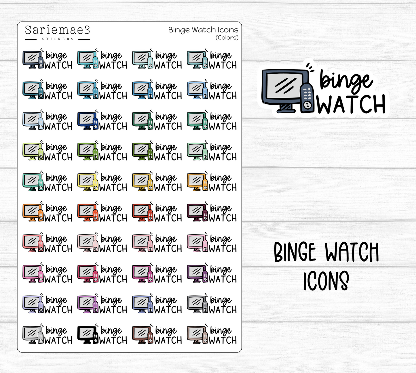 Binge Watch Icons