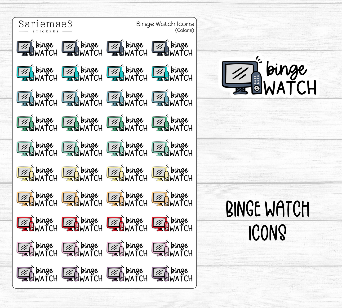 Binge Watch Icons