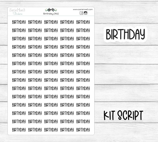 Birthday (Kit Font)