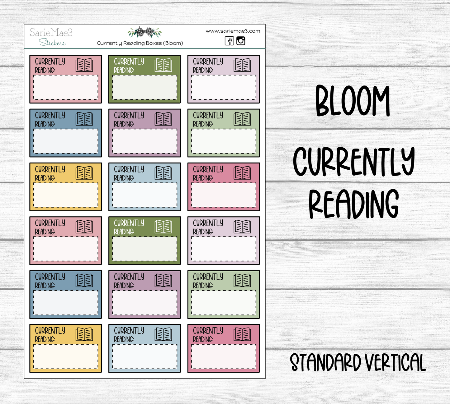 Currently Reading Boxes (Bloom)