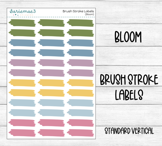 Brushstroke Labels (Bloom)